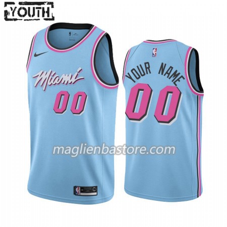 Maglia NBA Miami Heat Personalizzate Nike 2019-20 City Edition Swingman - Bambino